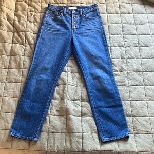 Madewell “the perfect vintage” crop jean